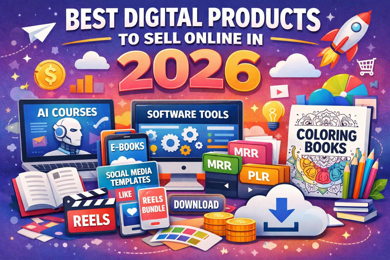 Best Digital Products to Sell Online in 2026 (Beginner Guide to High-Profit Digital Downloads)